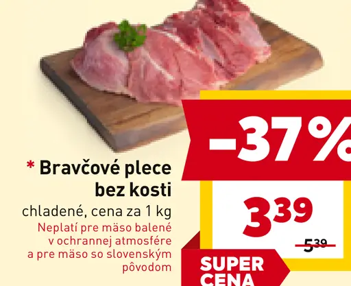 Brovčové plece bez kosti