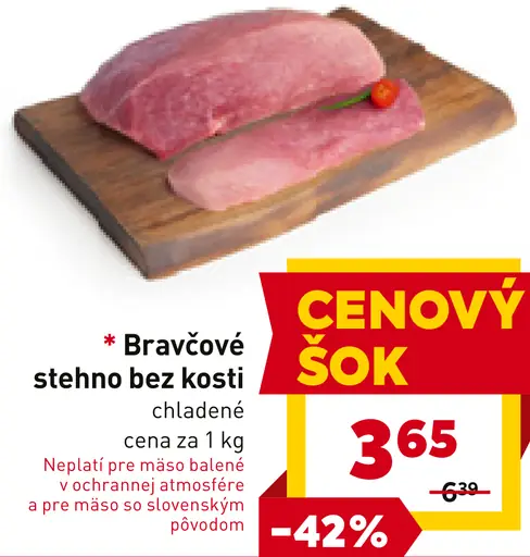 Bravčové stehno bez kosti