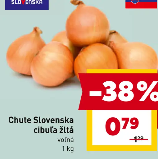 Chute Slovenska cibuľa žltá