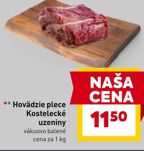 Hovädzie plece Kostelecké uzeniny
