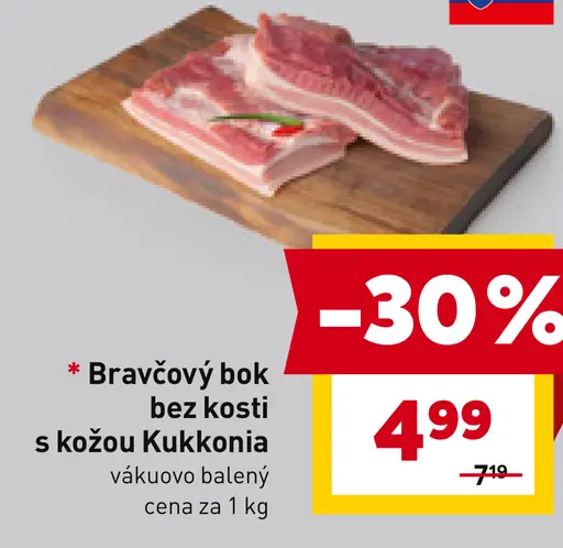 Bravčový bok bez kosti s kožou Kukkania