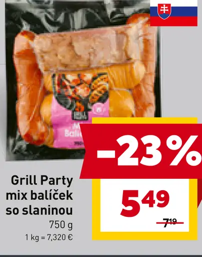 Grill Party mix balíček so slaninou