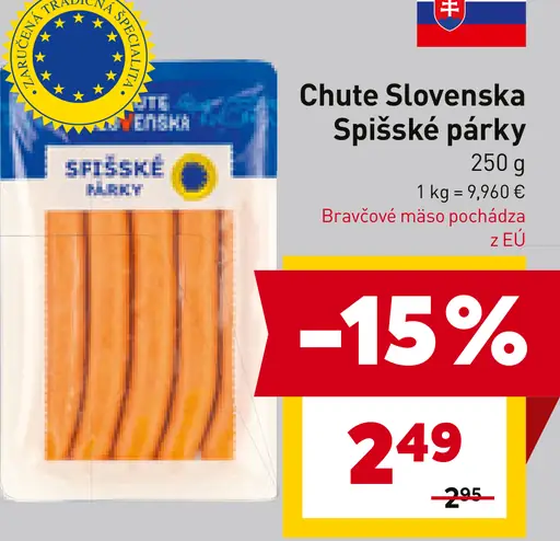 Chute Slovenska Spišské párky