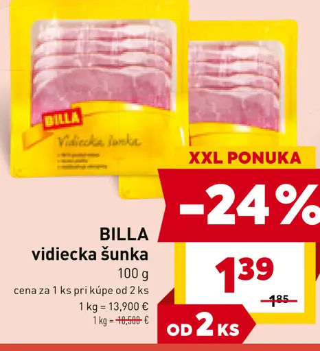 BILLA bravčová šunka