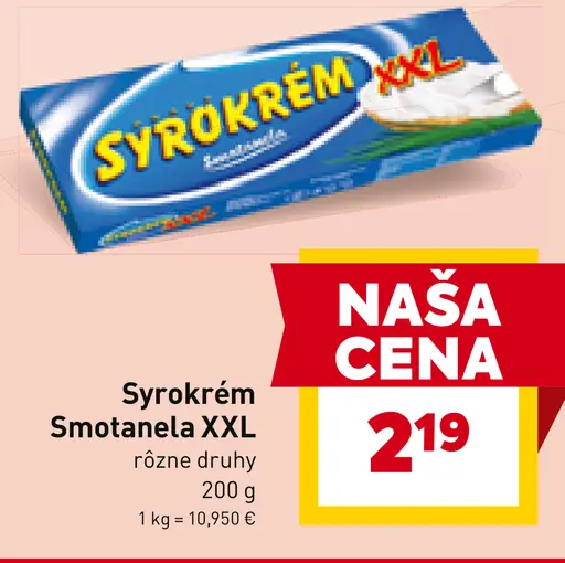Syrokrém Smotanela