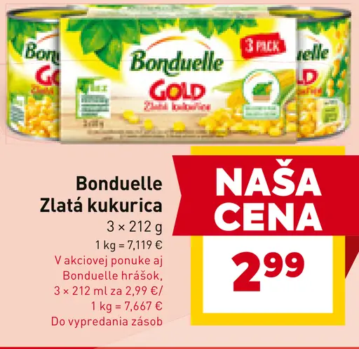 Bonduelle Gold Zlatá kukurica