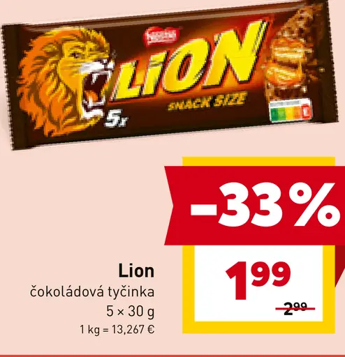 Nestlé Lion čokoládová tyčinka