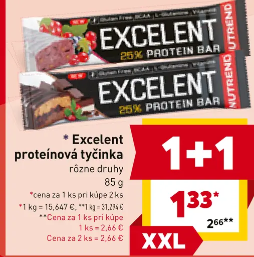 Excelent proteínová tyčinka