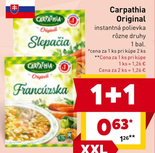 Carpathia Original instantná polievka