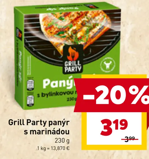 Grill Party panýr s bylinkovou marinádou
