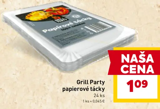 Grill Party papierové taniere
