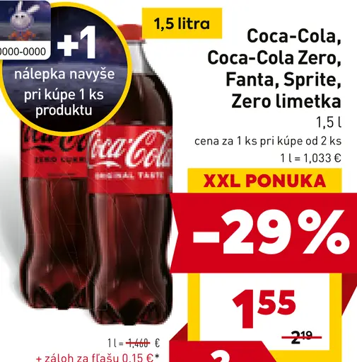 Coca-Cola Zero, Fanta, Sprite, Zero limetka