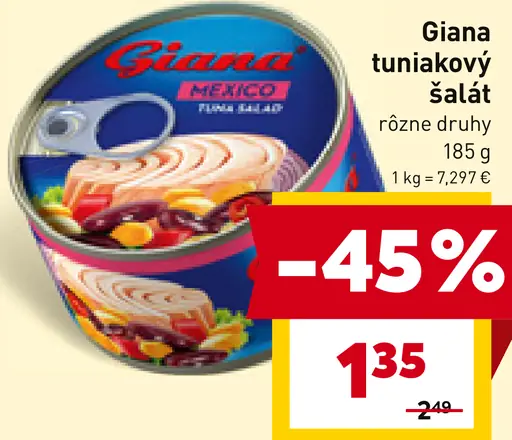 Giana tuniakový šalát
