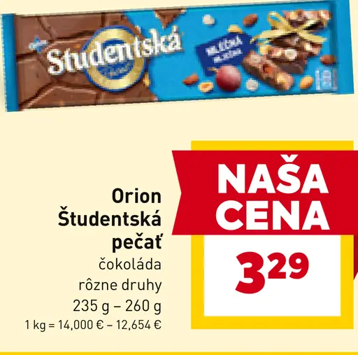 ORION ŠTUDENTSKÁ PEČAŤ