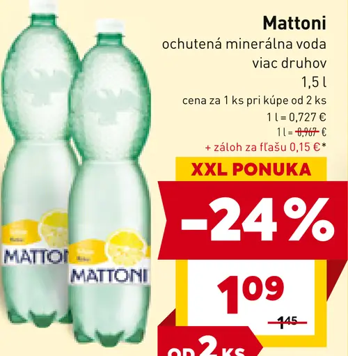 Mattoni ochutená minerálna voda