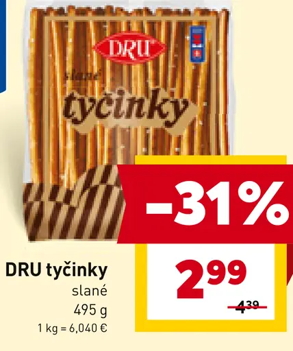 DRU tyčinky slané