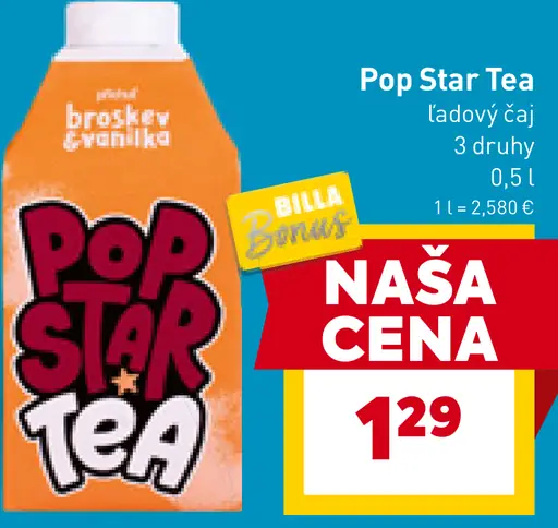 Pop Star Tea ľadový čaj