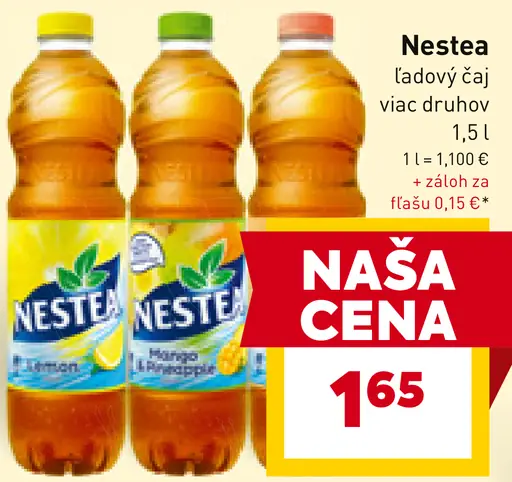 Nestea Ľadový čaj s príchuťou broskyne