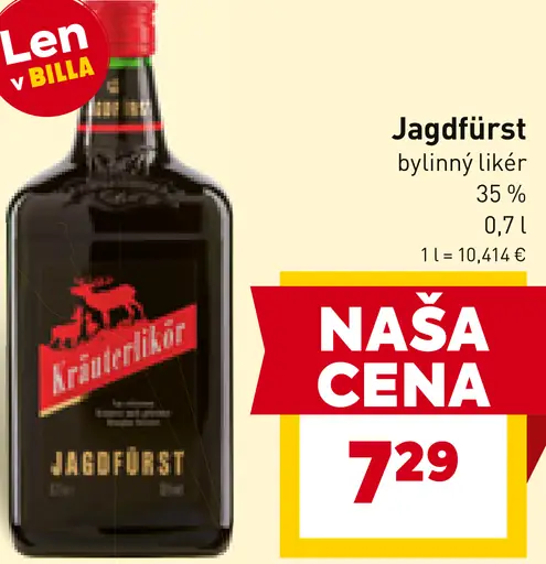 Jagdfürst bylinný likér