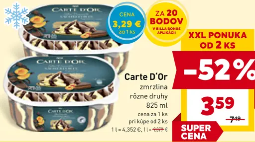 Carte D'Or zmrzlina