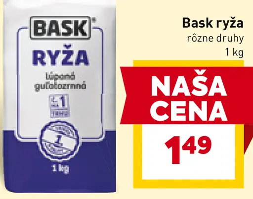Bask ryža guľatozrnná