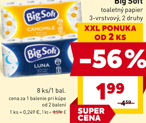 Big Soft Toaletný papier