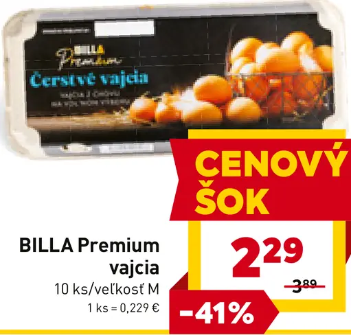 BILLA Premium vajcia