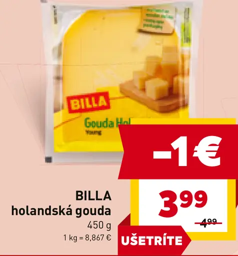 BILLA holandská gouda