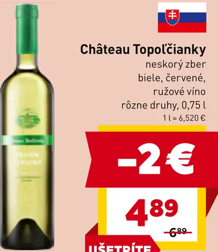 Château Topoľčianky víno