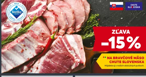 Bravčový bok s kosťou Kostelecké uzeniny