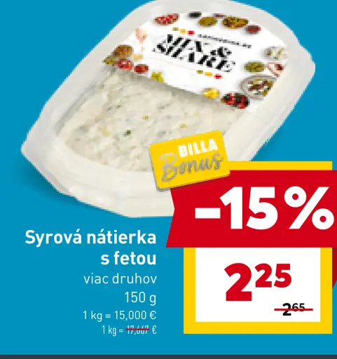 Syrová nátierka s fetou