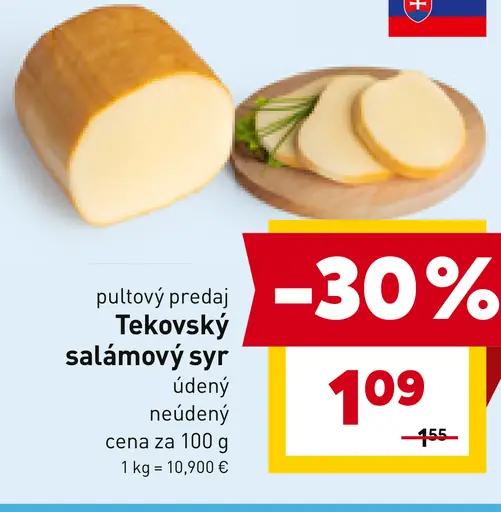 Tekovský salámový syr