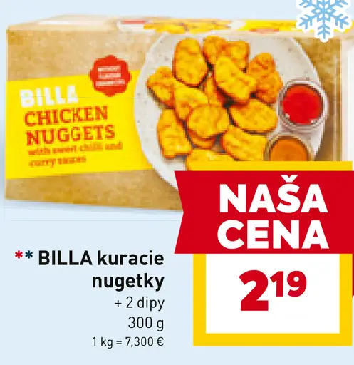 BILLA kuracie nugetky