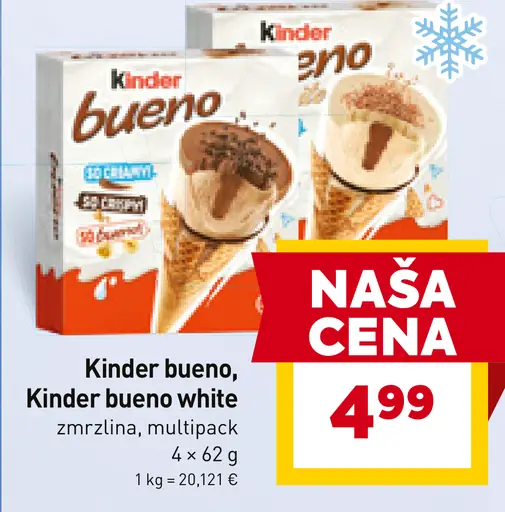 Kinder bueno, Kinder bueno white zmrzlina multipack
