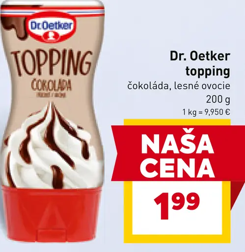 Dr. Oetker topping