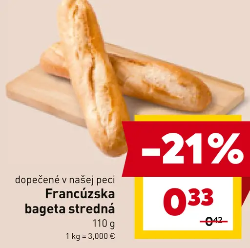 Francúzska bageta stredná