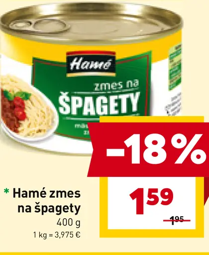Hamé Zmes na špagety