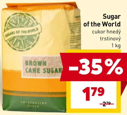 Sugar of the World cukor hnedý trstinový