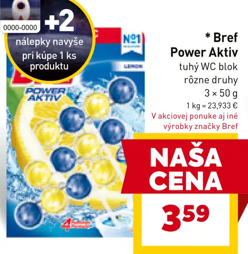 Bref Power Aktiv tuhý WC blok