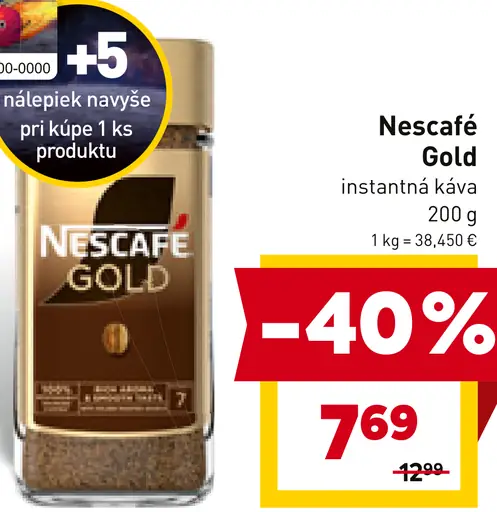 NESCAFÉ GOLD, instantná káva