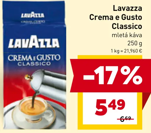 Lavazza Crema e Gusto Classico zrnková káva