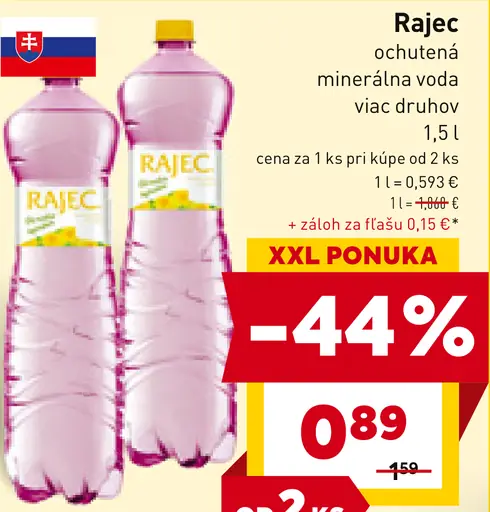 Rajec minerálna voda sýtená