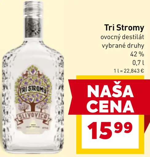 Tri Stromy ovocný destilát