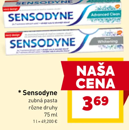 Sensodyne zubná pasta