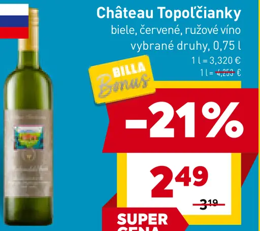 Château Topoľčianky víno