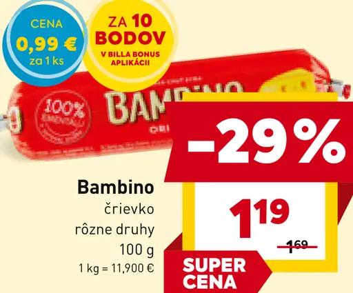 Bambino črievko