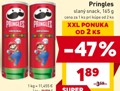 Pringles slaný snack