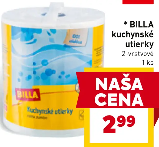 BILLA kuchynské utierky 2-vrstvové
