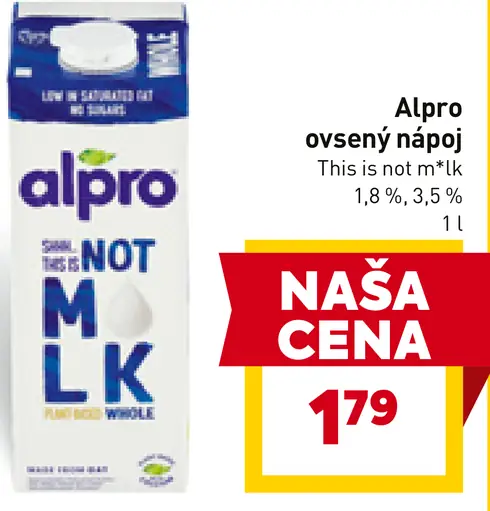 Alpro ovsený nápoj