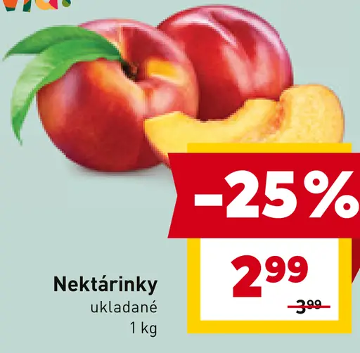 Nektárinky ukladané